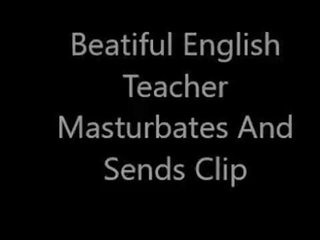Beatiful anglų mokytojas masturbuoja ir sends klipas