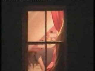 かわいい モデル キャッチ ヌード で 彼女の 部屋 バイ a 窓 のぞき見をする人