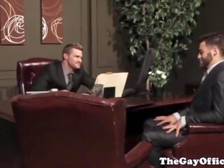 Gay officesex muscle hunks cum shortly after xxx video